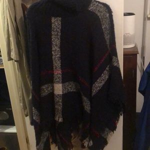 Oversized kimono with cow neck